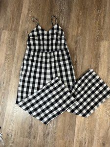 Madewell Plaid Jumpsuit